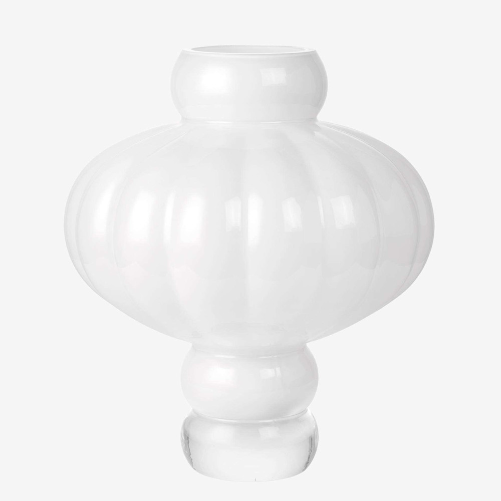 Balloon Glass Vase - Shape 03 - White Opal