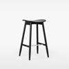Icha Bar Stool - Black Stained Oak