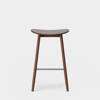 Icha Bar Stool - Walnut Stained Beech