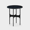 Floema Side Table - Small Tall Nero Marquina