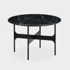 Floema Side Table - Medium Short Nero Marquina