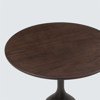 Coin Side Table - Brown Oak Top