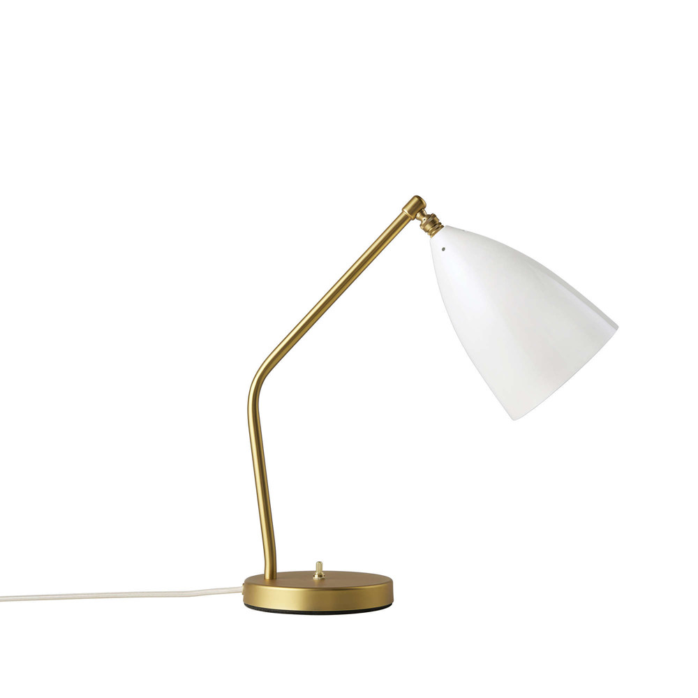 Grashoppa Table Lamp Alabaster White Glossy