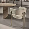 Bay metal dining armchair