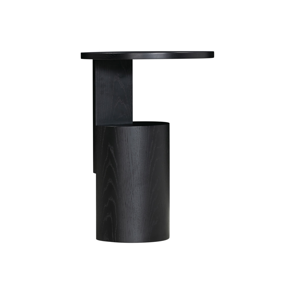 Wedge Side Table  - High - Black