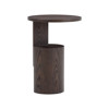 Wedge Side Table  - High - Brown
