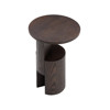 Wedge Side Table  - High - Brown