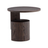 Wedge Side Table - Low - Brown
