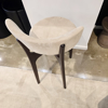 Richmond Bar Chair - Suede Cappuccino - Walnut