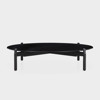 Notch Coffee Table round extra large black ø130