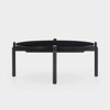 Notch Coffee Table round medium black ø90